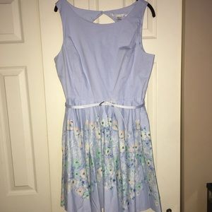 Baby Blue Floral Dress
